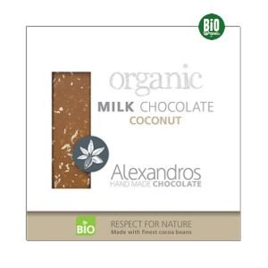 Organic Milk Chocolate Coconut 90g
