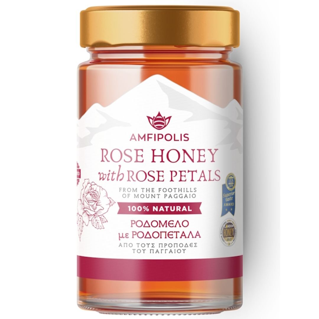 Rose Honey with Rose Petals 250g