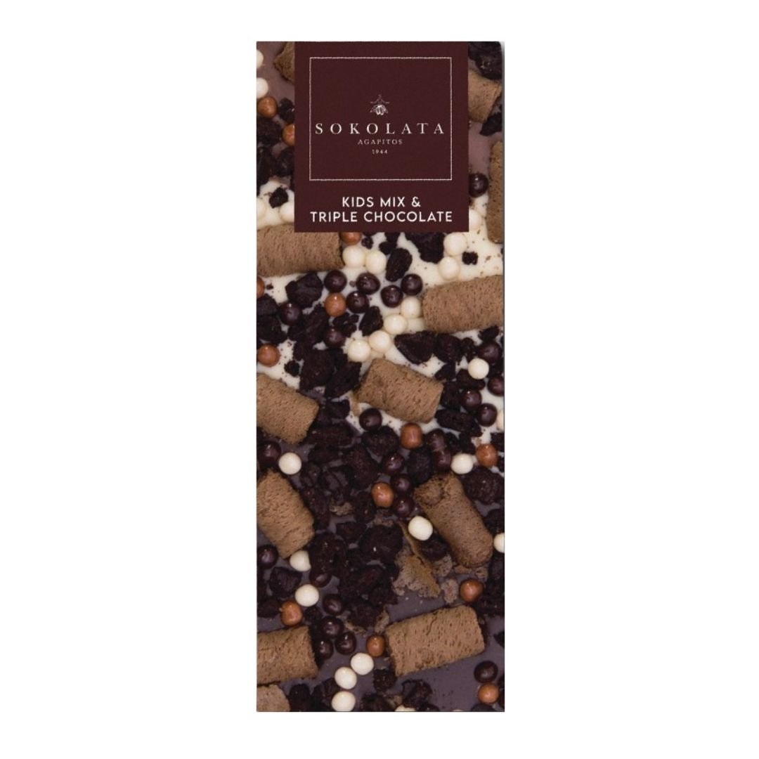 AGAPITOS Kids Mix Choc.Biscuits, Chocolate. Crispies & Milk Chocolate 60g