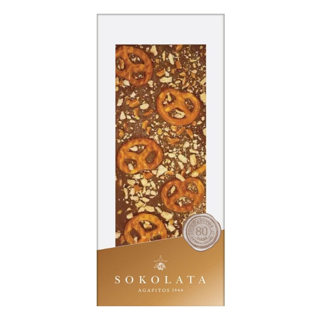 AGAPITOS Peanut Pretzel Milk Chocolate 110gr