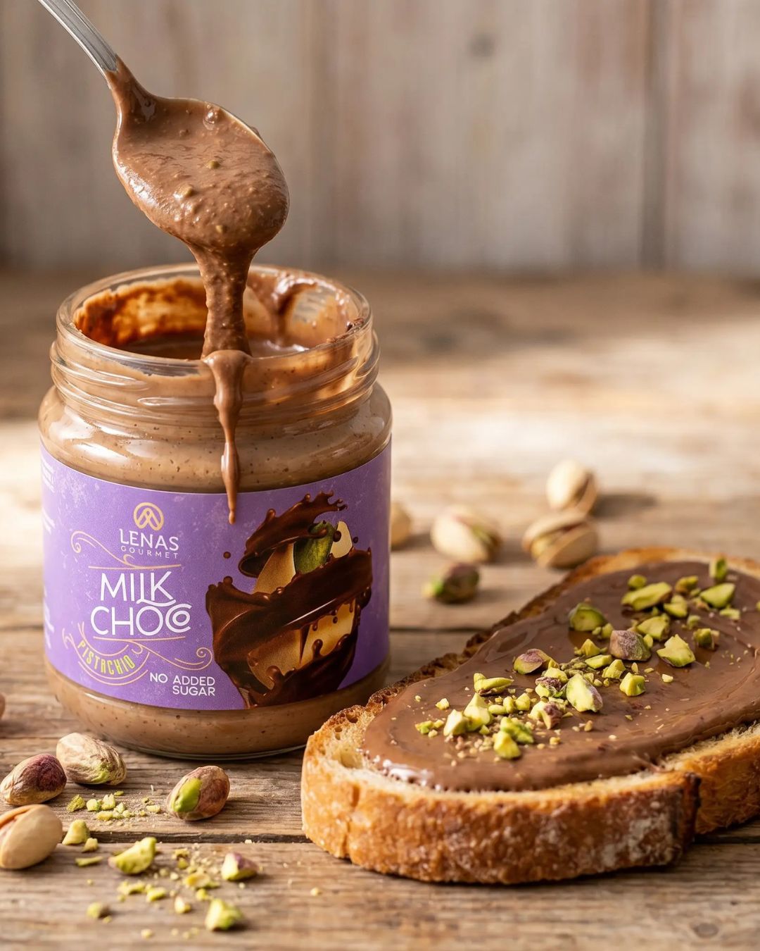 Milk Chocolate Pistachio Sugar Free - Image 2