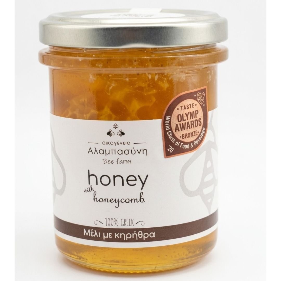Honey-with-honeycomb